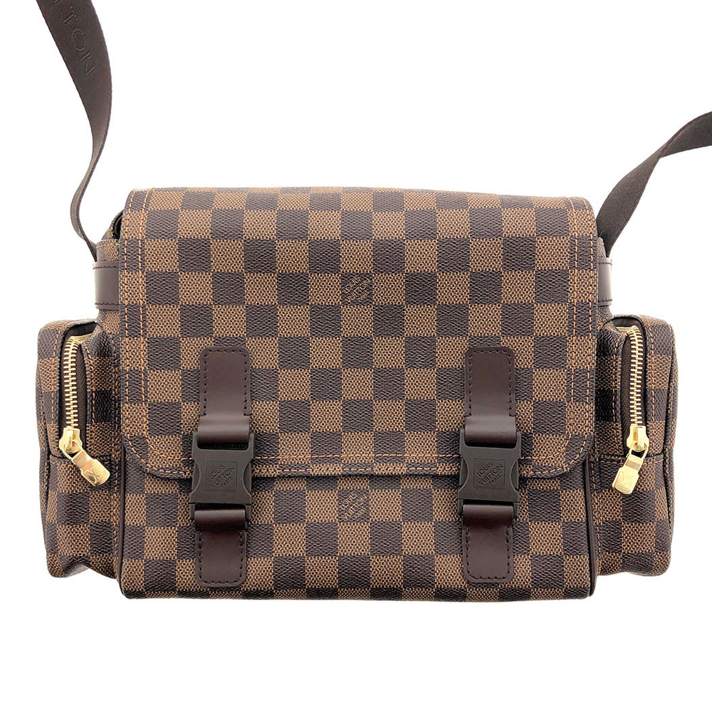 Louis Vuitton Reporter Melville Damier Ebene Crossbody Brown